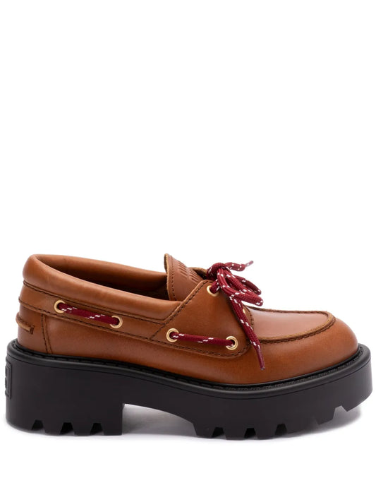 Miu Miu leather loafers 