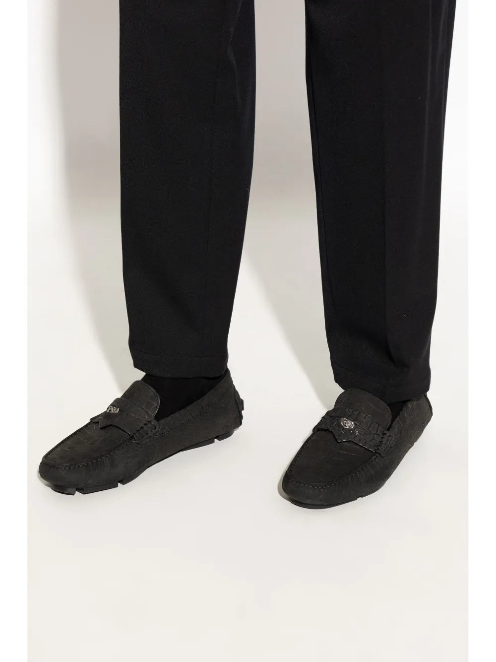 Versace leather moccasins 