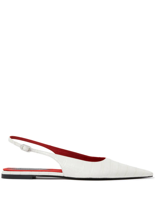 Stella McCartney Elsa Cocco Alt Reptile ballerina shoes