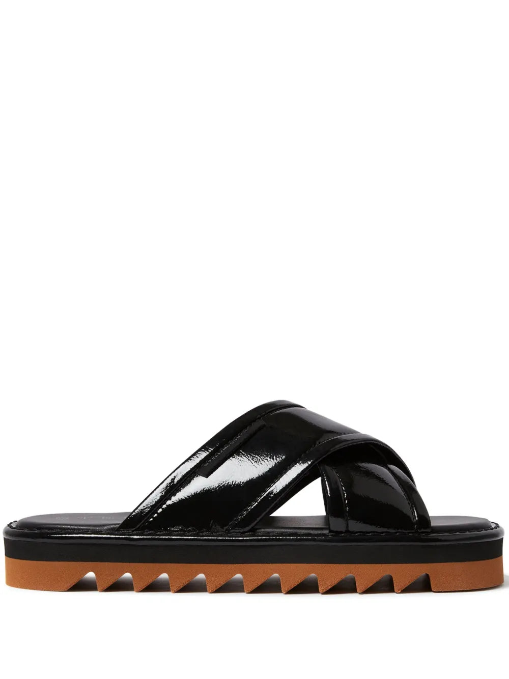Stella McCartney patent-finish slides