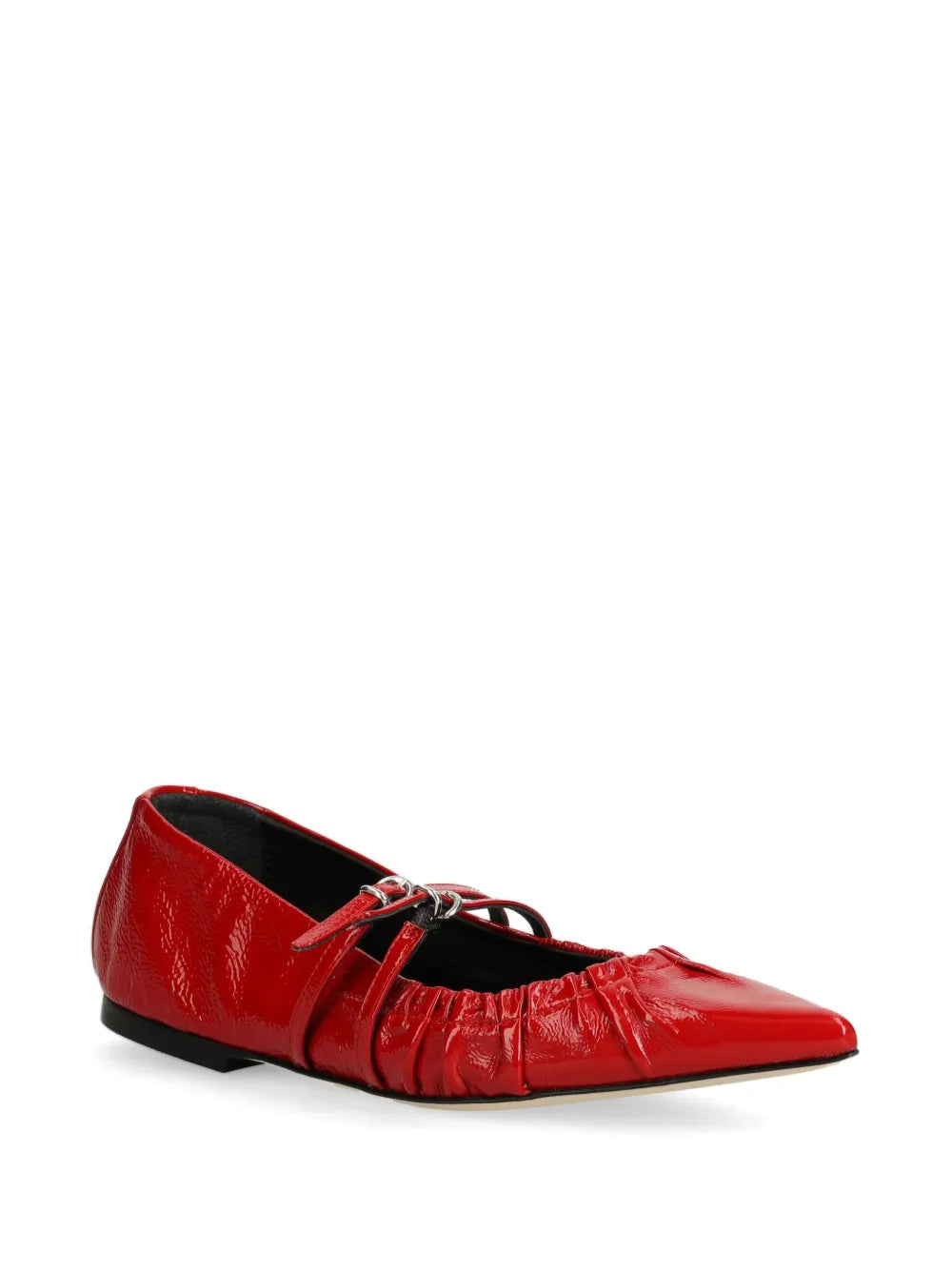 MSGM buckled ballerina shoes