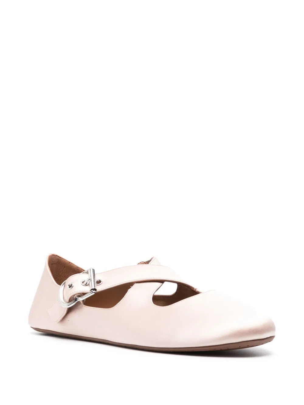 Alaïa criss-cross satin ballet flats 