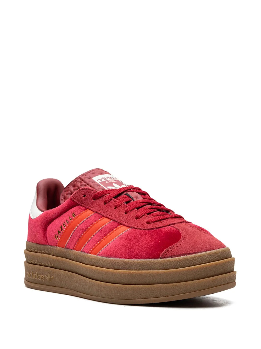 adidas Gazelle Bold "Velvet Pack - Victory Red/Bright Red/Off White" sneakers