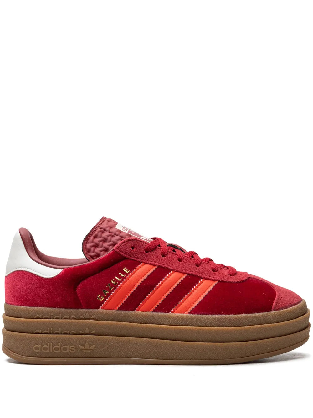 adidas Gazelle Bold "Velvet Pack - Victory Red/Bright Red/Off White" sneakers