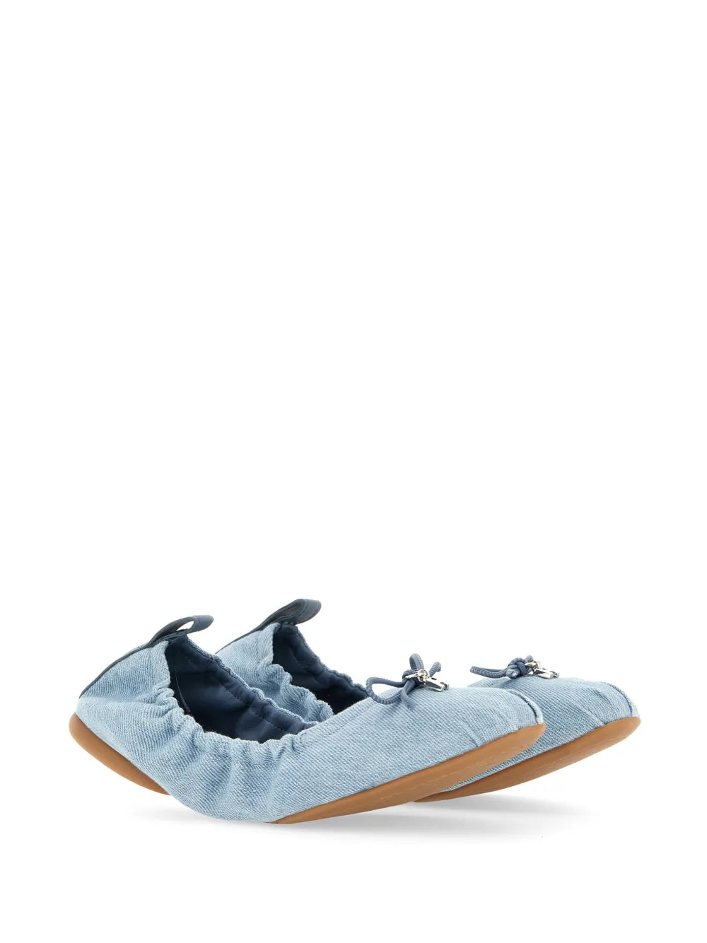 Hogan denim ballerina shoes 