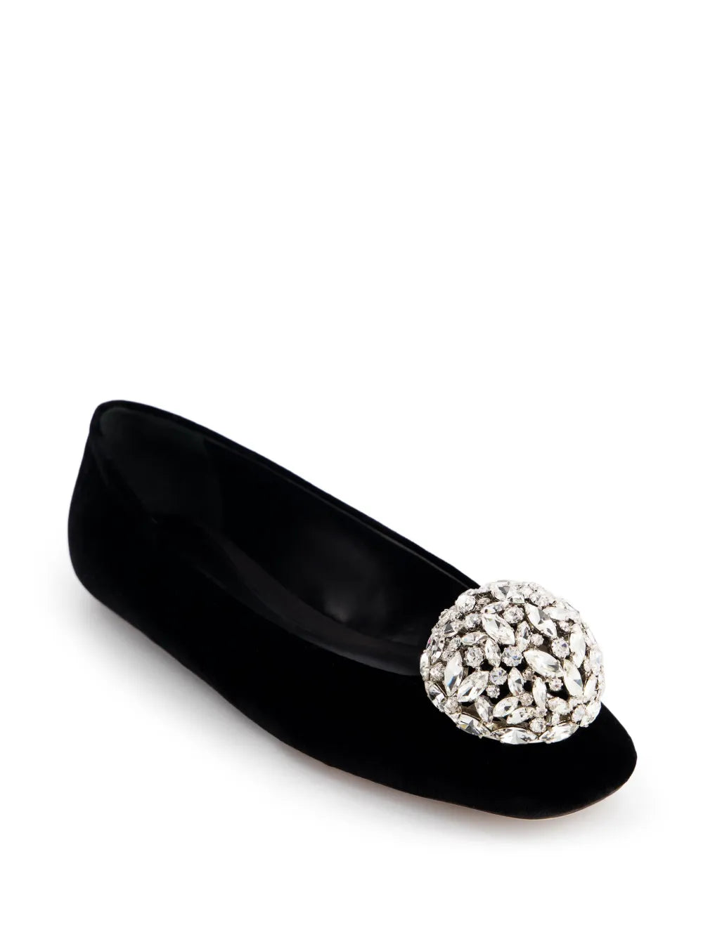 Giambattista Valli crystal-embellished ballerina shoes