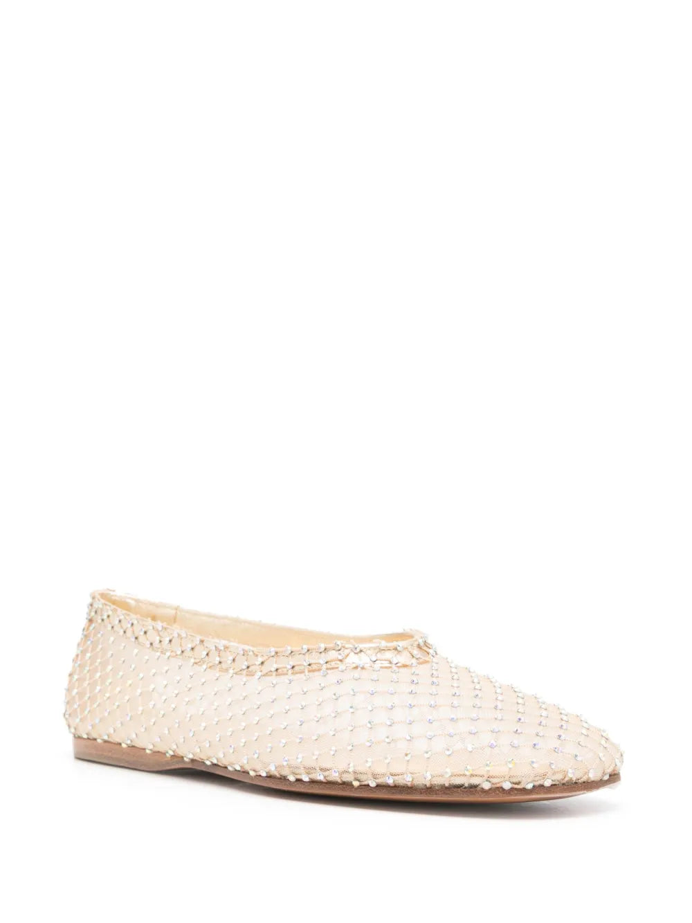 Forte Forte rhinestone-embellished mesh ballerina shoes