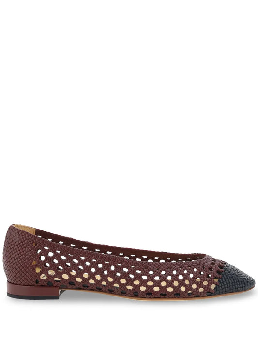 Francesco Russo interwoven ballerinas
