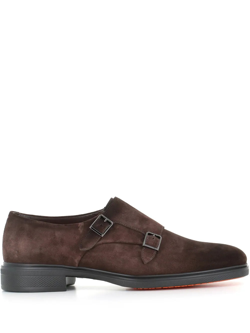 Santoni suede monk shoes