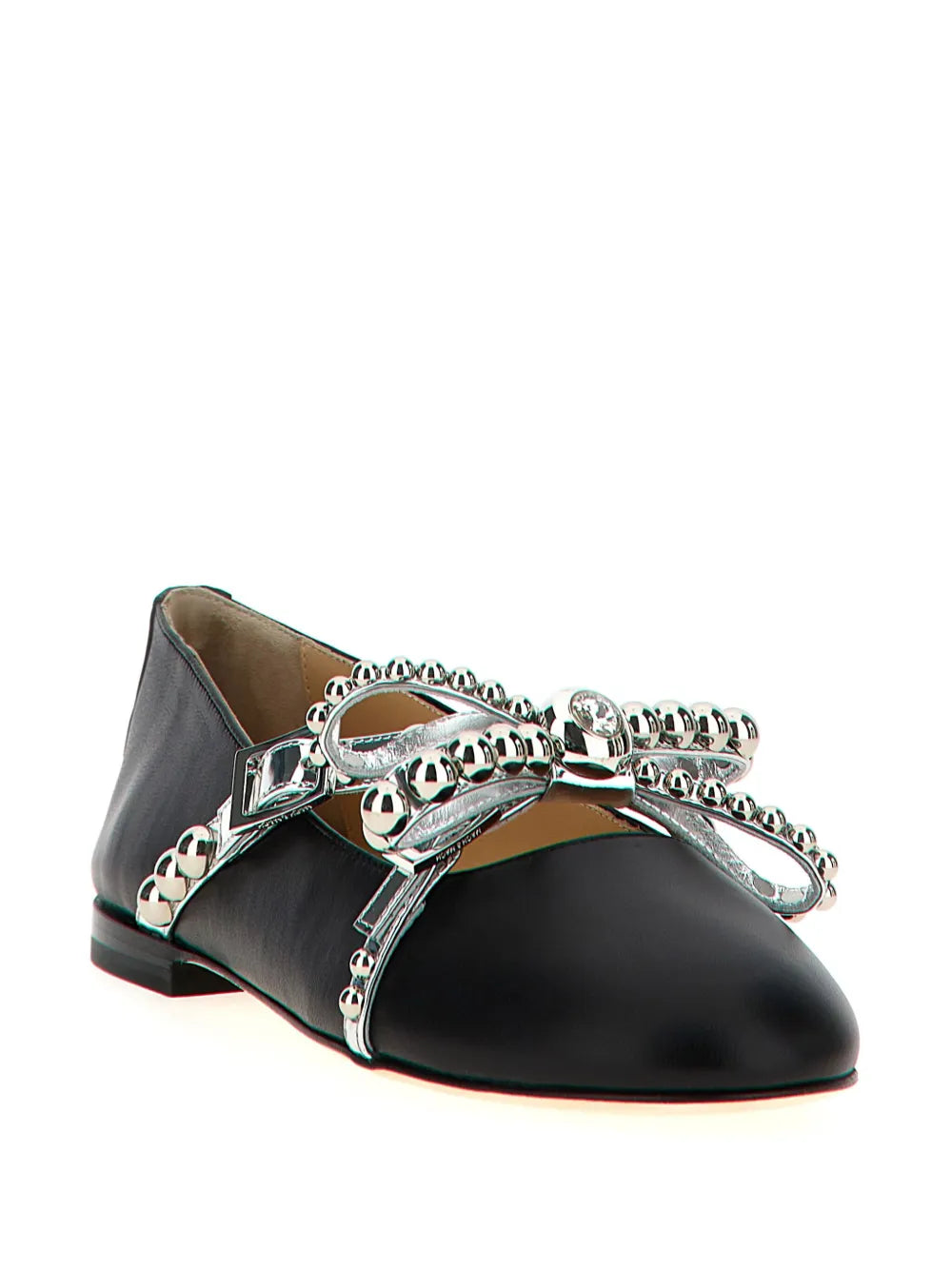 MACH & MACH stud-embellished ballet flats