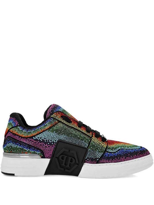 Philipp Plein Strass Hexagon Lo-Top sneakers