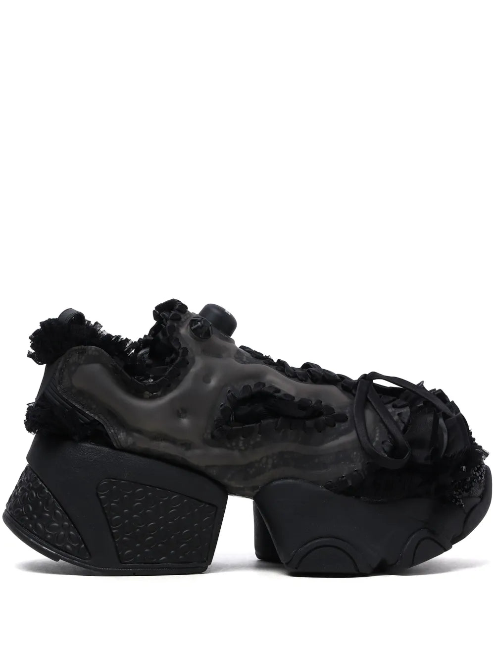Noir Kei Ninomiya logo sneakers