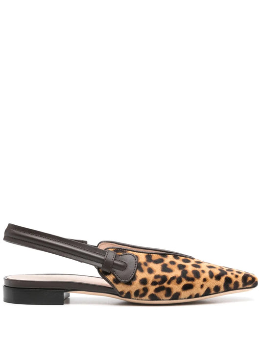 Rodo leopard-print ballerina shoes