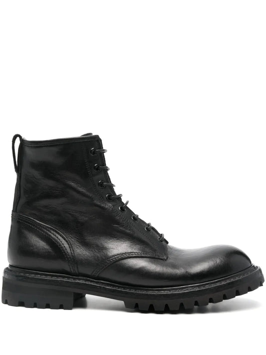 Premiata leather combat boots