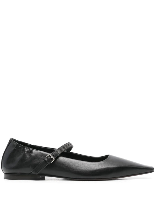 Brunello Cucinelli leather ballerinas