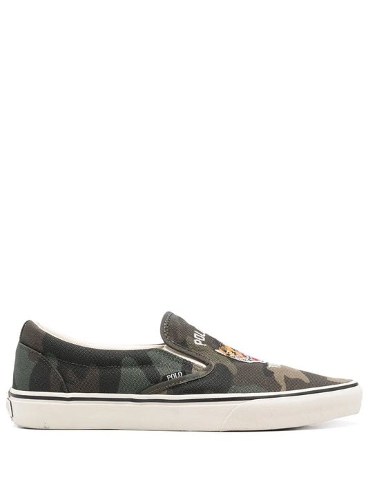 Polo Ralph Lauren tiger-motif sneakers
