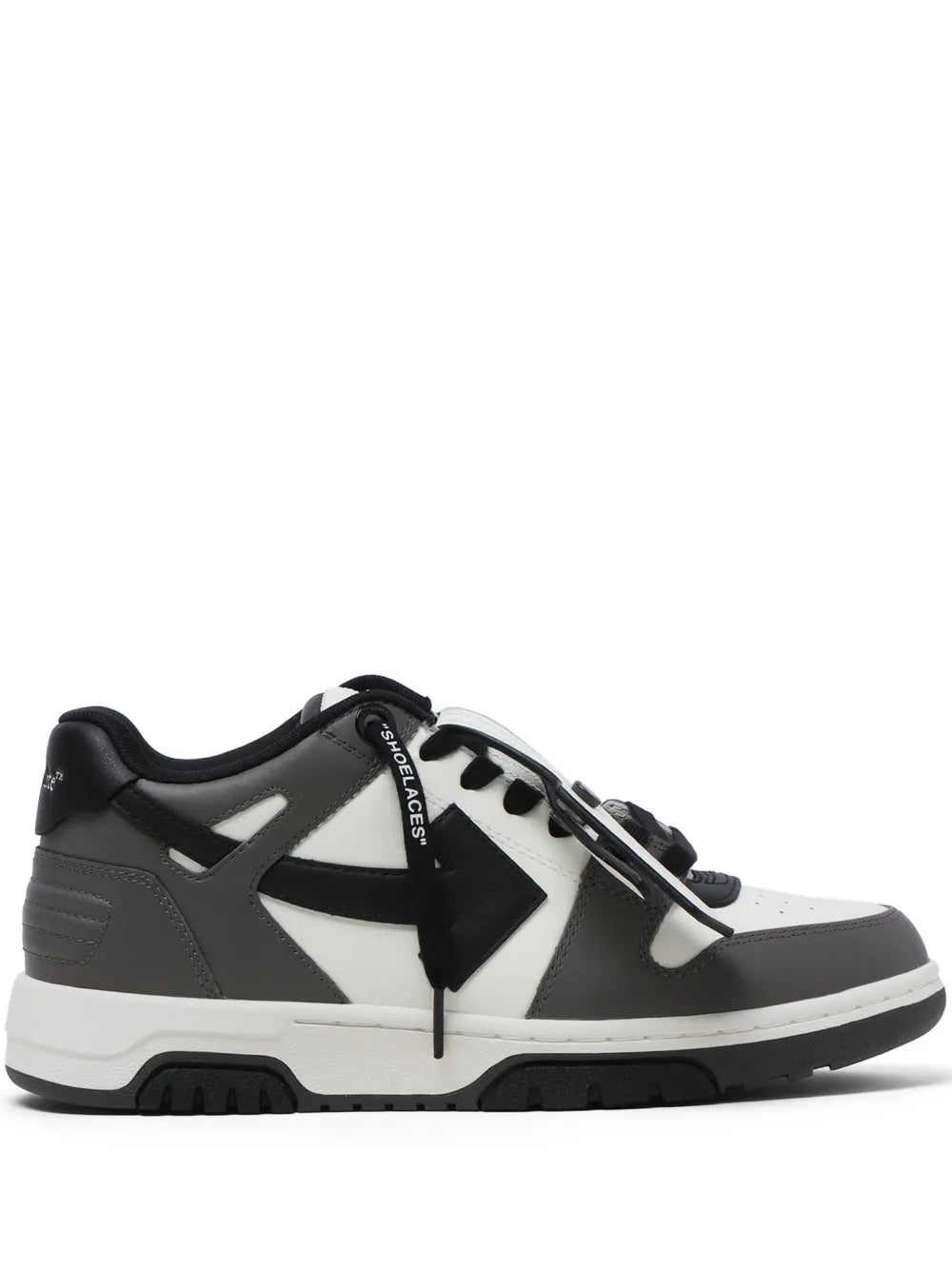 Off-White OUT OF OFFICE CALF LEATHER DARK GREY - B