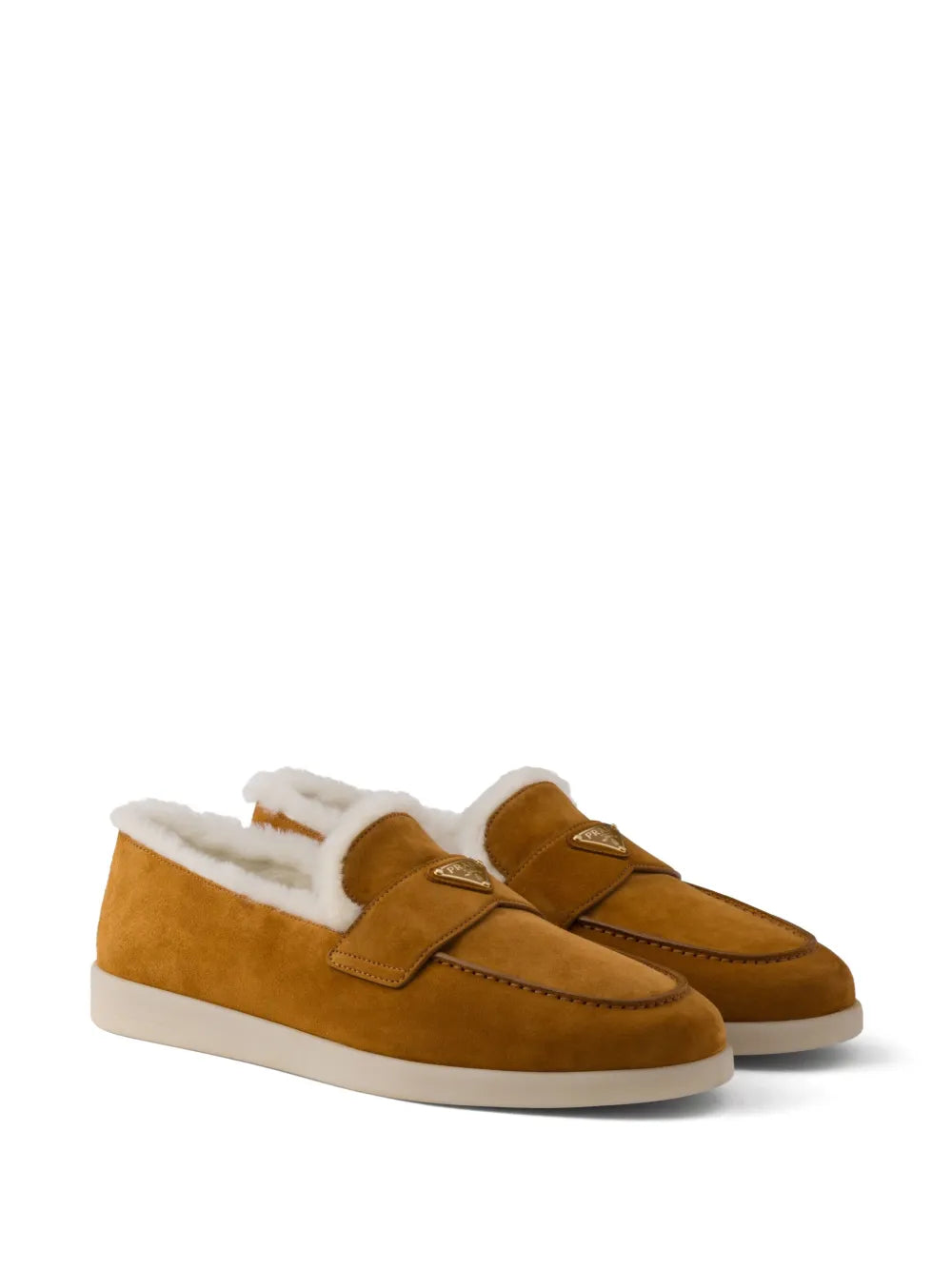 Prada suede loafers