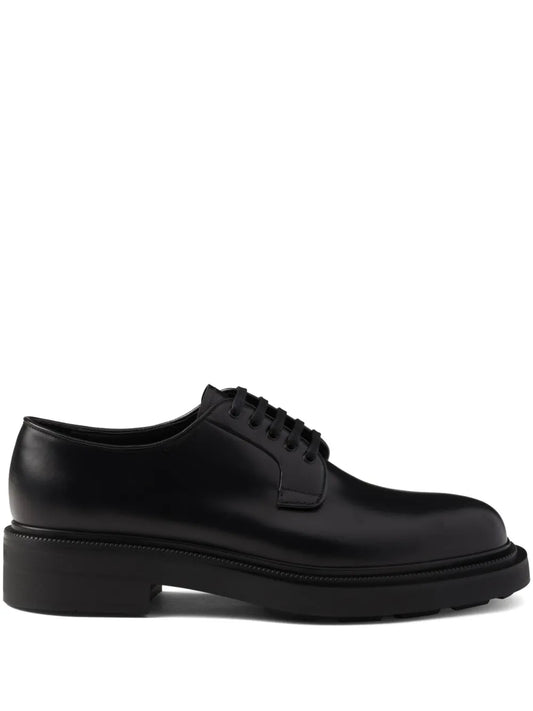 Prada brushed leather shoes