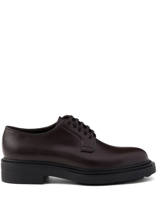 Prada brushed leather shoes