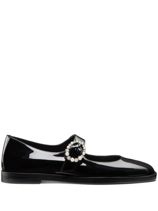 Stuart Weitzman Loralei Crystal ballerina shoes