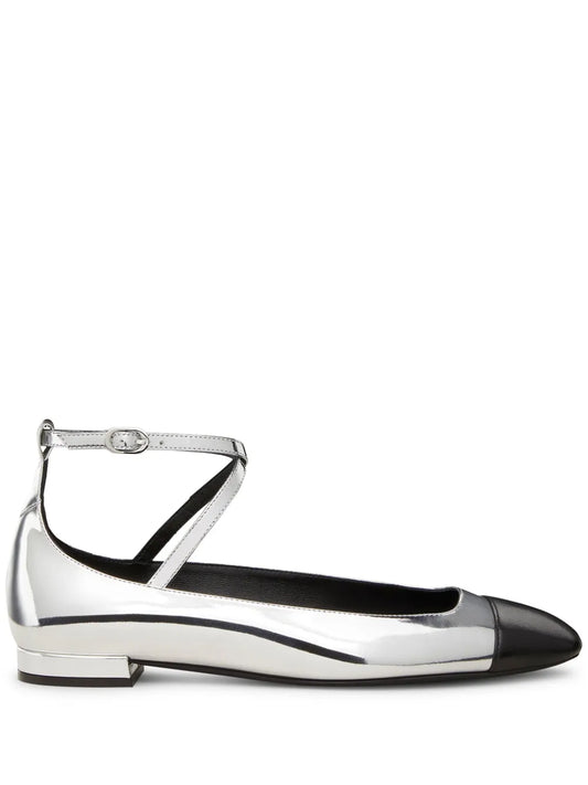 Stuart Weitzman leather ballerina shoes