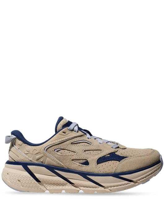 HOKA Clifton L Suede "Oat Milk"