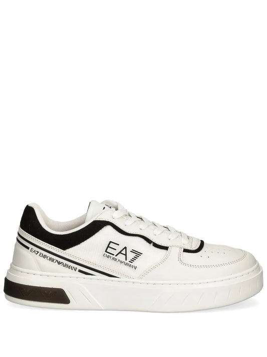 Ea7 Emporio Armani logo-patch panelled sneakers
