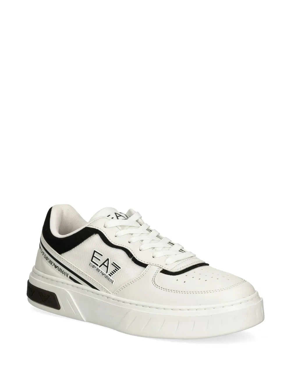 Ea7 Emporio Armani logo-patch panelled sneakers