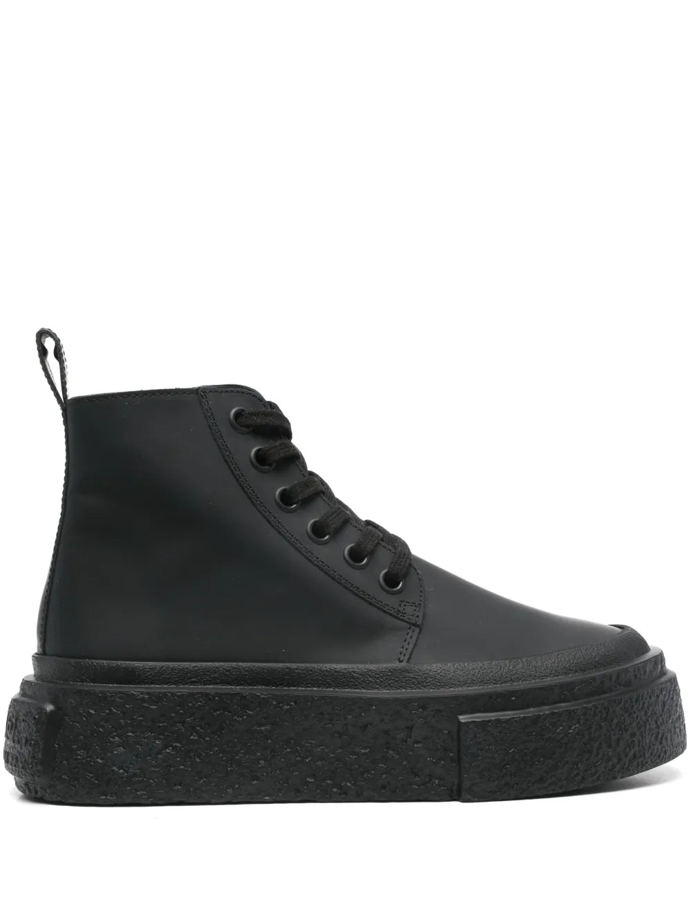 MM6 Maison Margiela leather lace-up sneakers