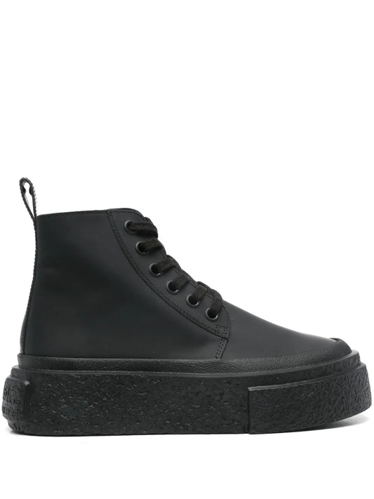 MM6 Maison Margiela leather lace-up sneakers