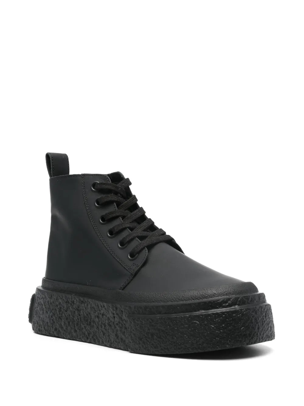 MM6 Maison Margiela leather lace-up sneakers