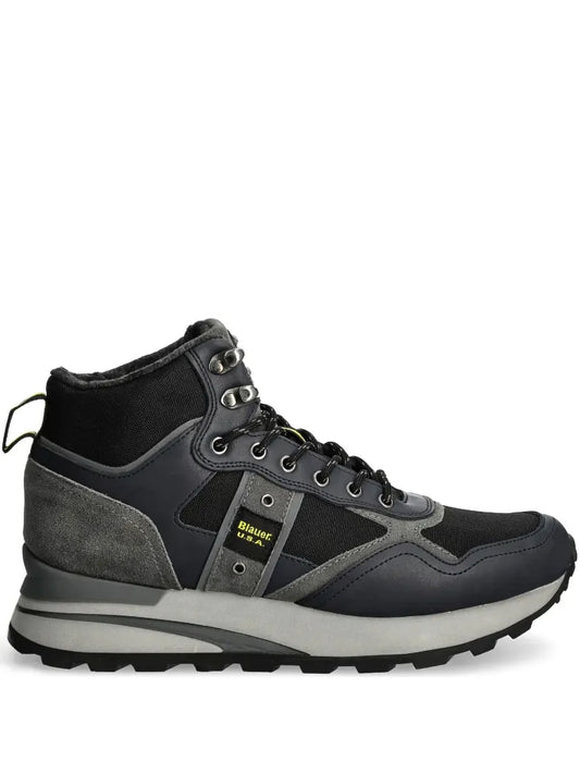 Blauer panelled boots