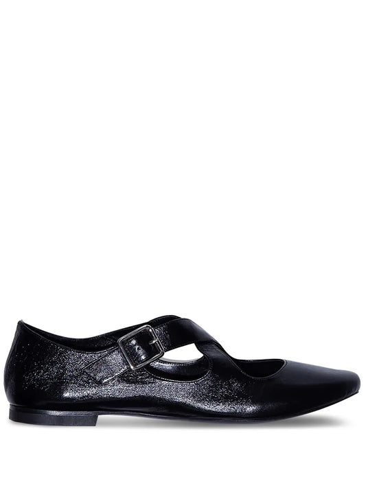 BY FAR Tami leather ballerina shoes