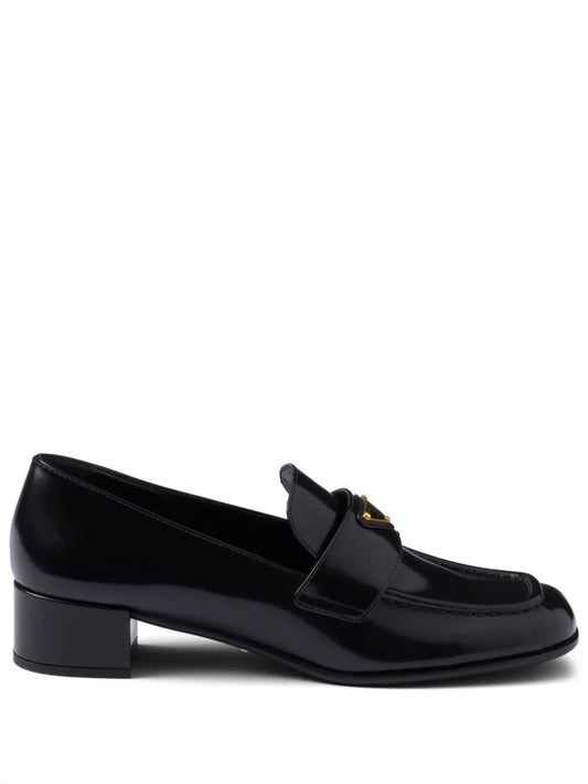 Prada 35mm brushed-leather loafers