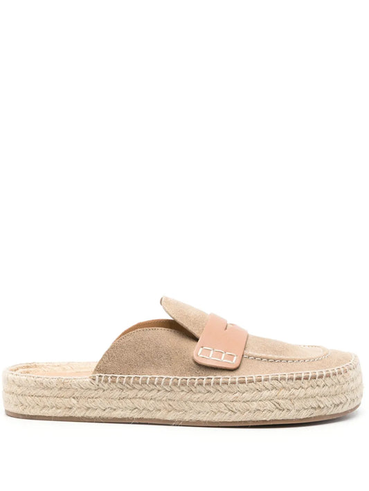 JW Anderson penny-slot suede espadrilles