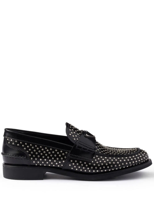 Prada stud-embellished loafers 