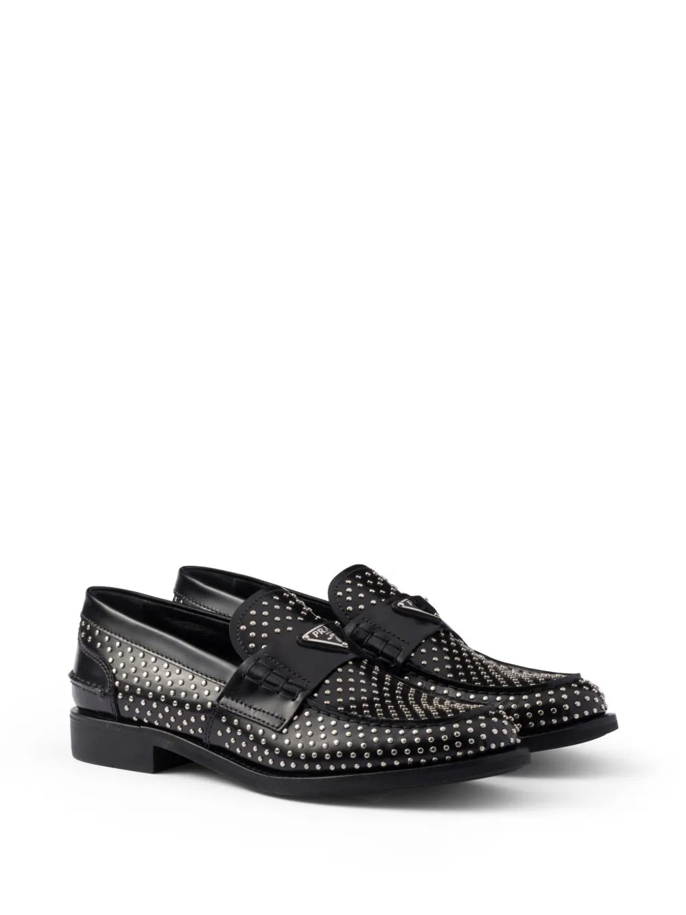 Prada stud-embellished loafers 