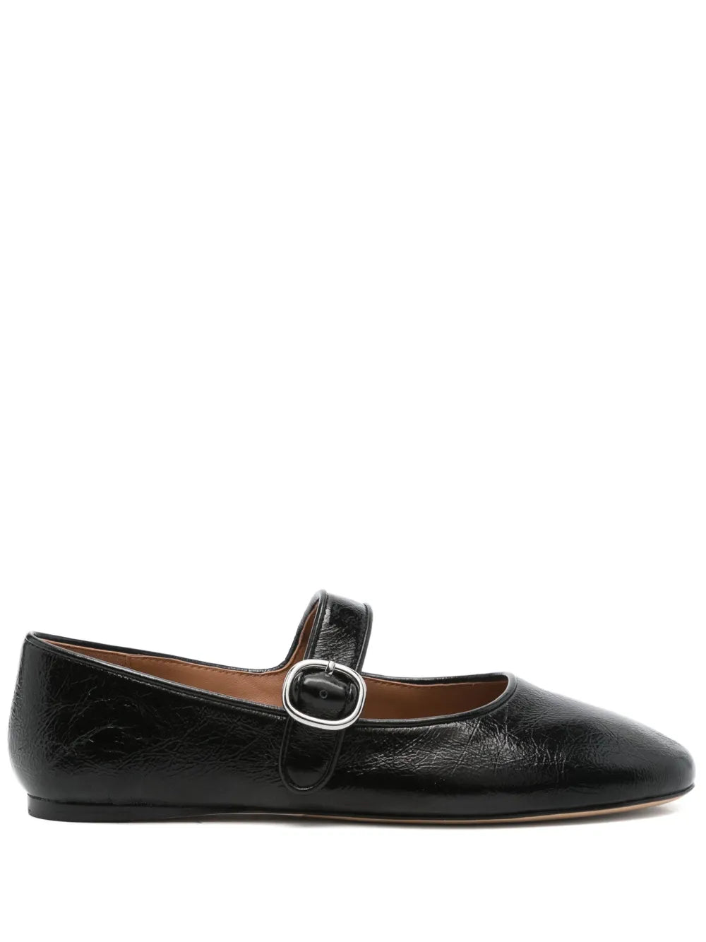 SANDRO leather ballet flats