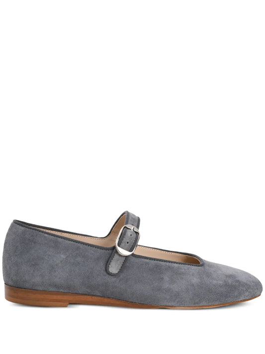Le Monde Beryl suede Mary Jane ballerina shoes