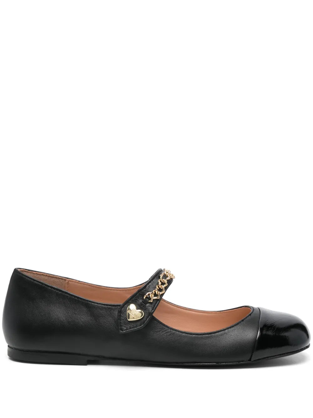 Love Moschino chain link-detail ballet flats