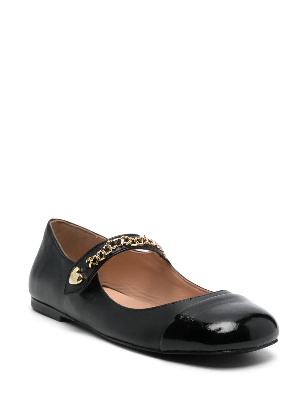 Love Moschino chain link-detail ballet flats