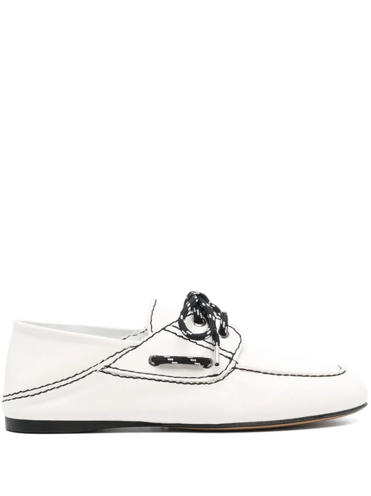 SANDRO leather boat shoes