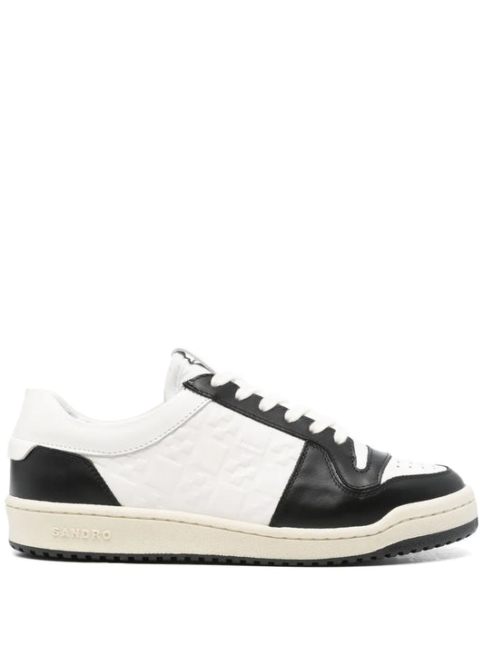 SANDRO low-top leather sneakers