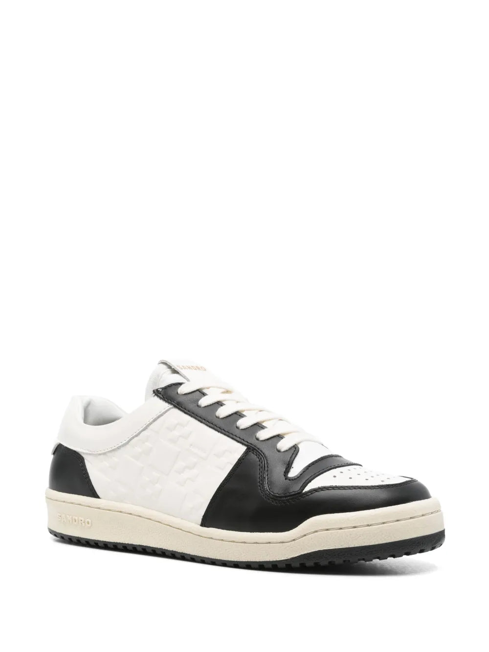 SANDRO low-top leather sneakers