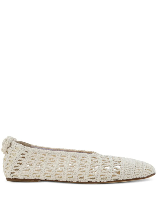 Magda Butrym crochet ballerina shoes