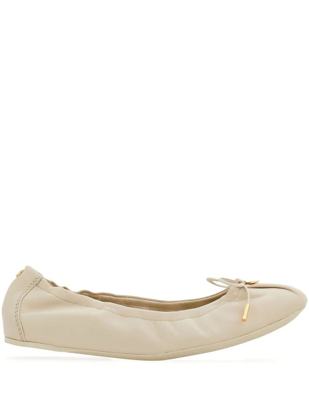 Ferragamo leather ballerina shoes