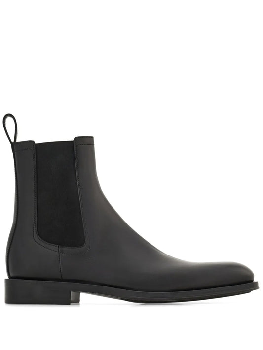 Ferragamo leather ankle boots
