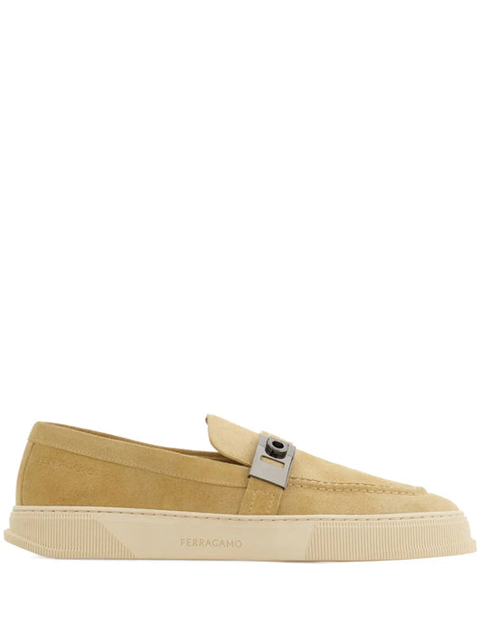 Ferragamo Hug-plaque loafers