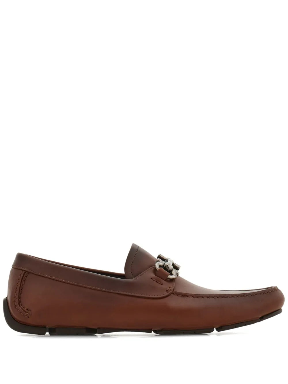 Ferragamo Gancini plaque loafers